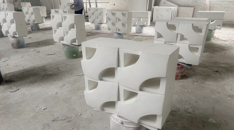 出口韓國(guó)GRC鏤空磚工程案例